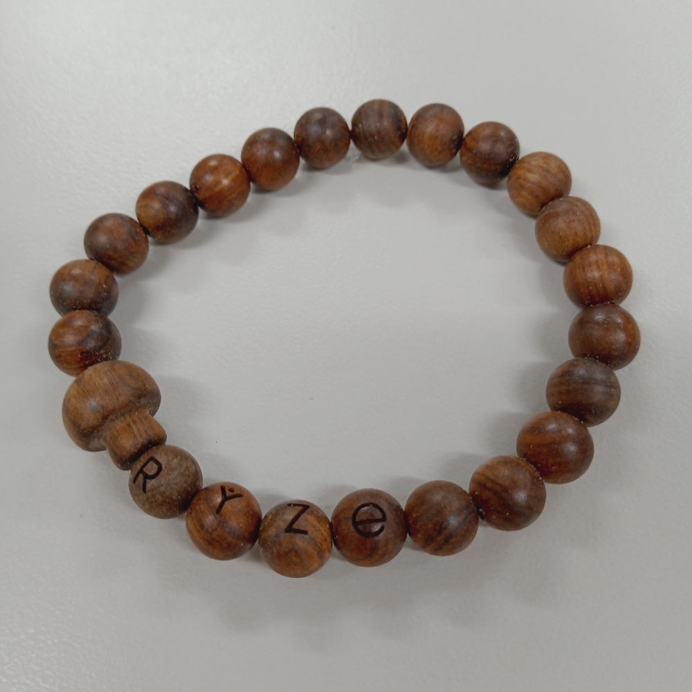Ryze Wooden Mushroom Beaded Bracelet